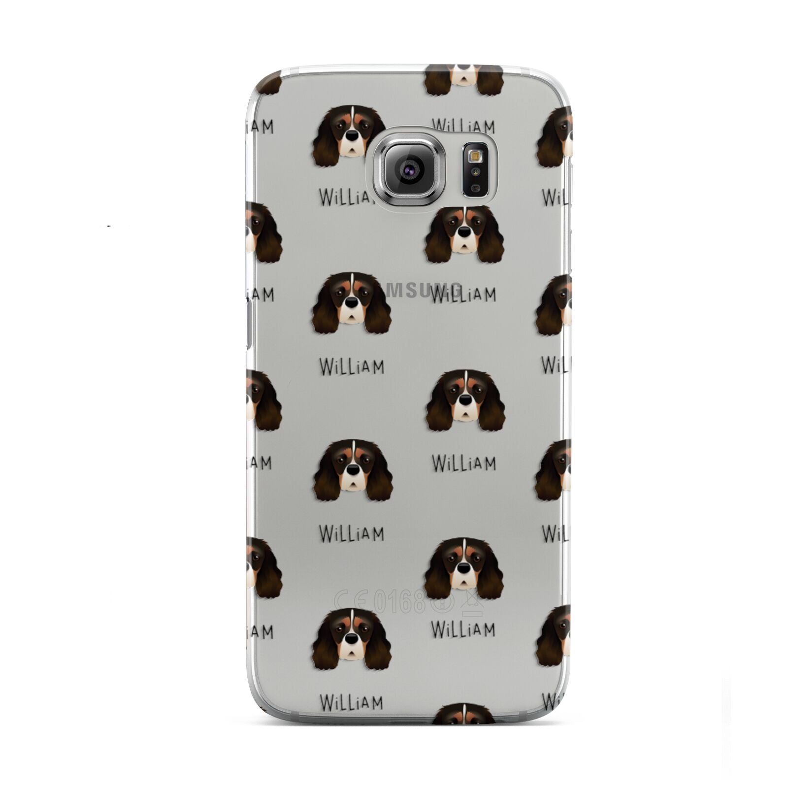 Cavalier King Charles Spaniel Icon with Name Samsung Galaxy S6 Case