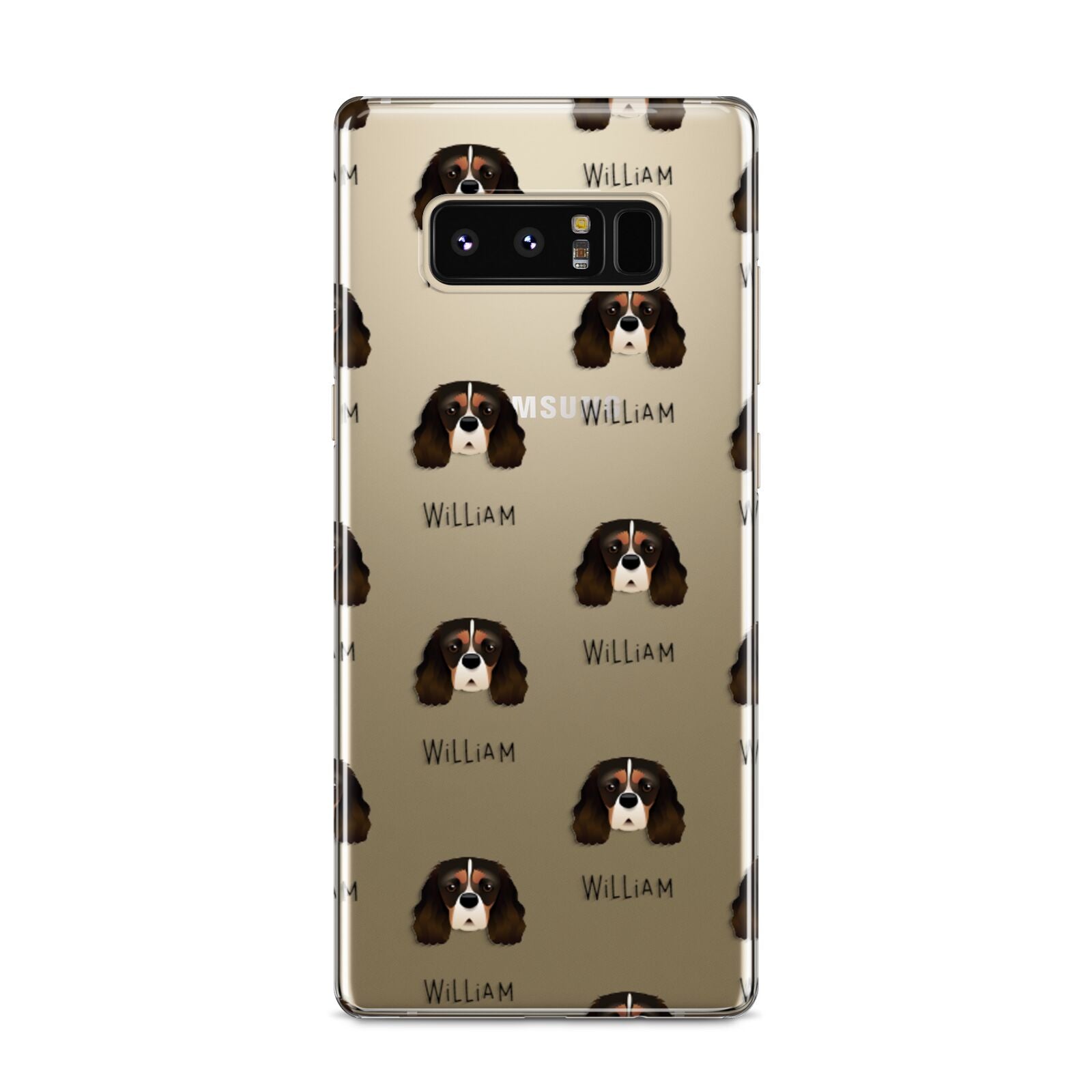 Cavalier King Charles Spaniel Icon with Name Samsung Galaxy S8 Case