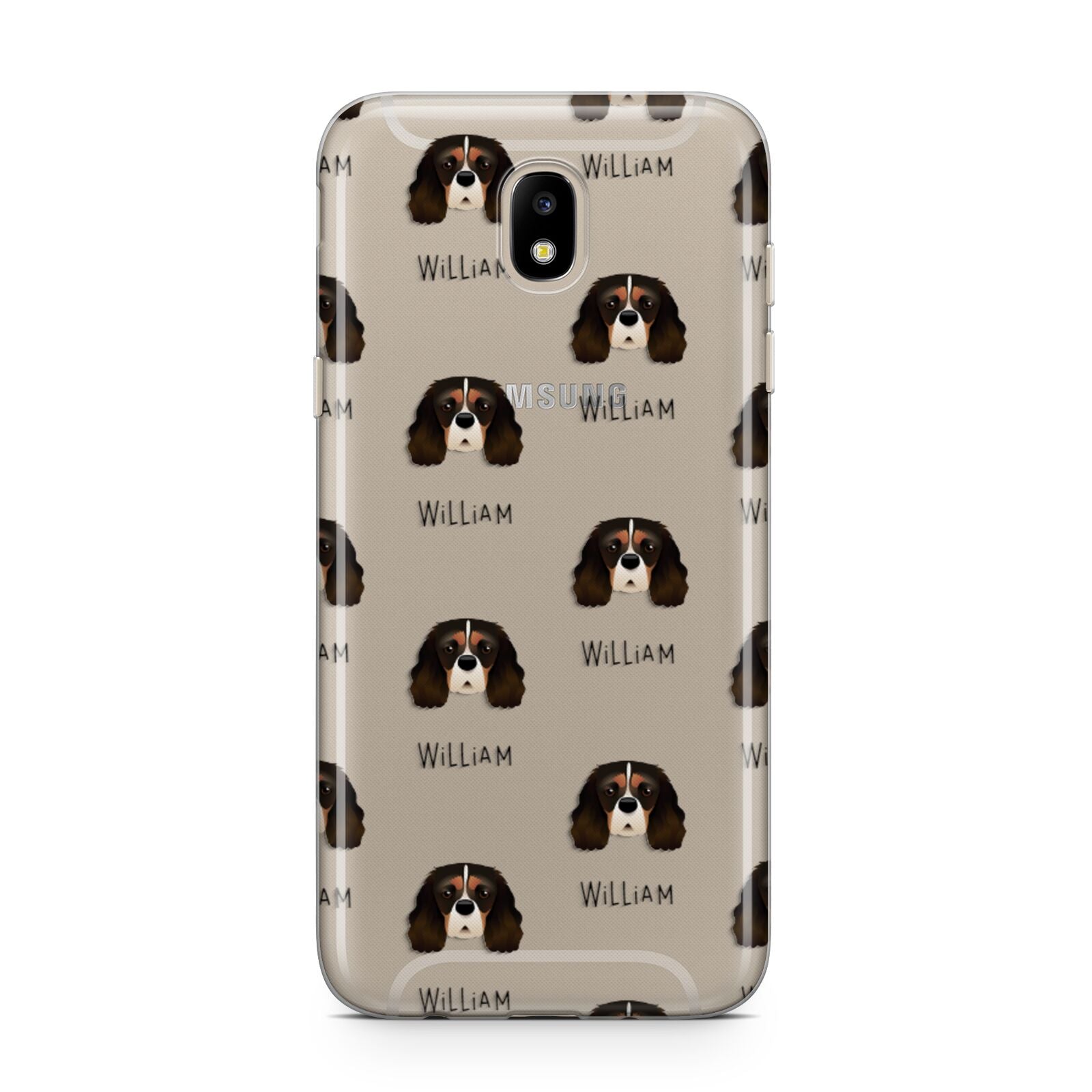 Cavalier King Charles Spaniel Icon with Name Samsung J5 2017 Case