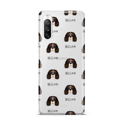 Cavalier King Charles Spaniel Icon with Name Sony Xperia 10 III Case