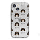 Cavalier King Charles Spaniel Icon with Name iPhone 13 Mini TPU Impact Case with White Edges