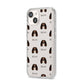 Cavalier King Charles Spaniel Icon with Name iPhone 14 Clear Tough Case Starlight Angled Image