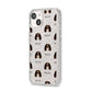 Cavalier King Charles Spaniel Icon with Name iPhone 14 Glitter Tough Case Starlight Angled Image