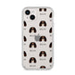 Cavalier King Charles Spaniel Icon with Name iPhone 14 Plus Clear Tough Case Starlight