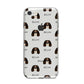 Cavalier King Charles Spaniel Icon with Name iPhone 8 Bumper Case on Silver iPhone