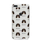 Cavalier King Charles Spaniel Icon with Name iPhone 8 Plus Bumper Case on Silver iPhone