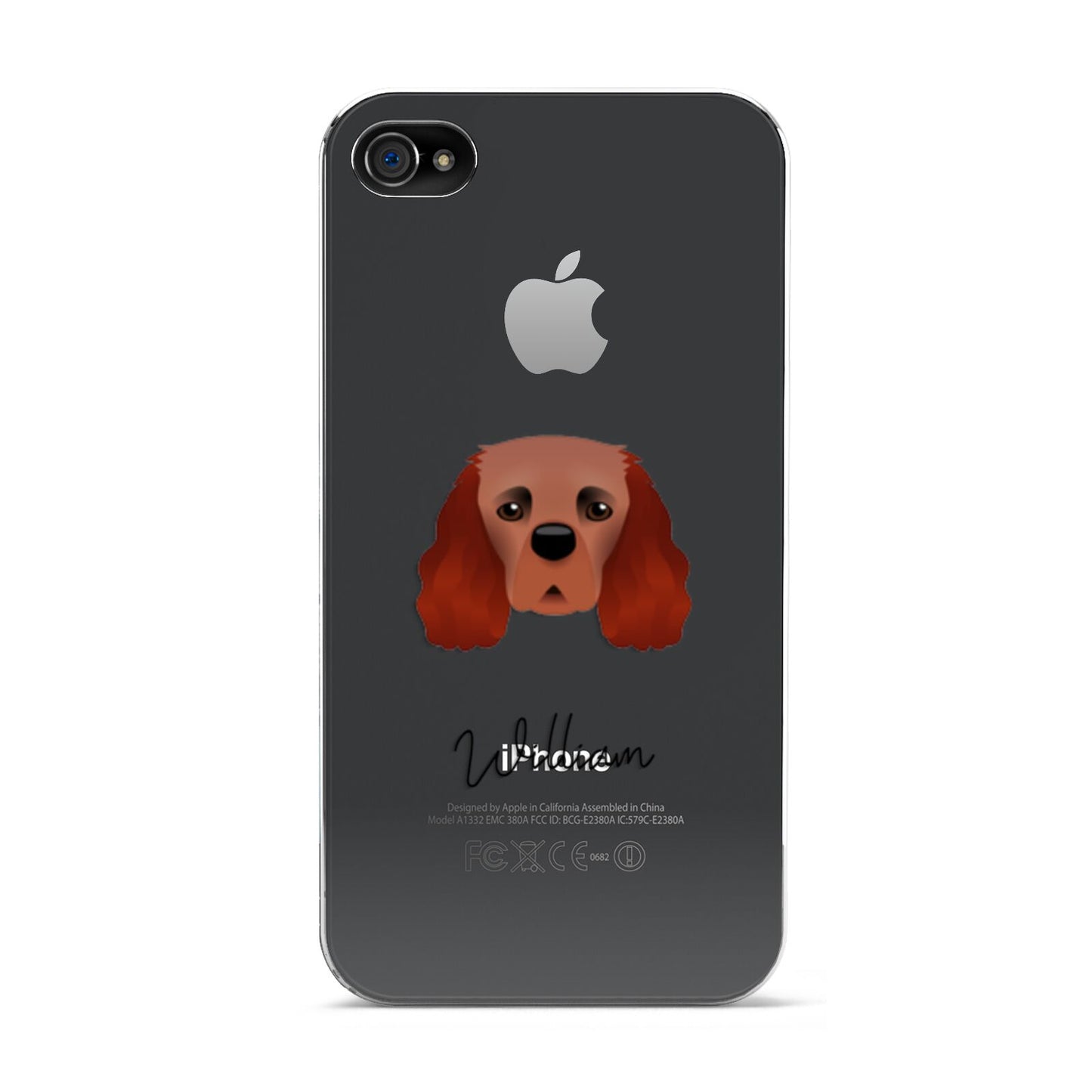 Cavalier King Charles Spaniel Personalised Apple iPhone 4s Case
