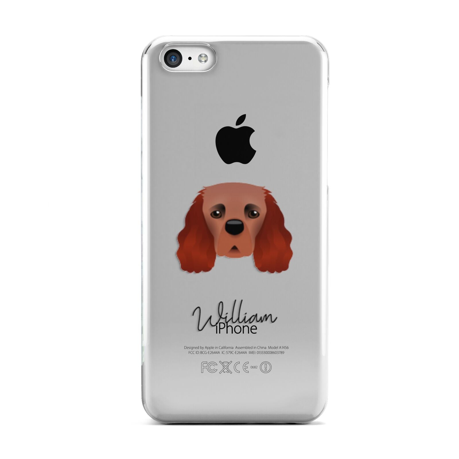 Cavalier King Charles Spaniel Personalised Apple iPhone 5c Case