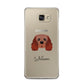 Cavalier King Charles Spaniel Personalised Samsung Galaxy A5 2016 Case on gold phone