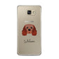 Cavalier King Charles Spaniel Personalised Samsung Galaxy A5 2016 Case on gold phone