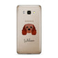 Cavalier King Charles Spaniel Personalised Samsung Galaxy J7 2016 Case on gold phone