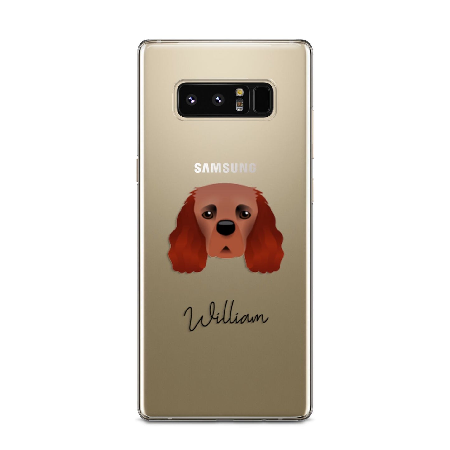 Cavalier King Charles Spaniel Personalised Samsung Galaxy Note 8 Case