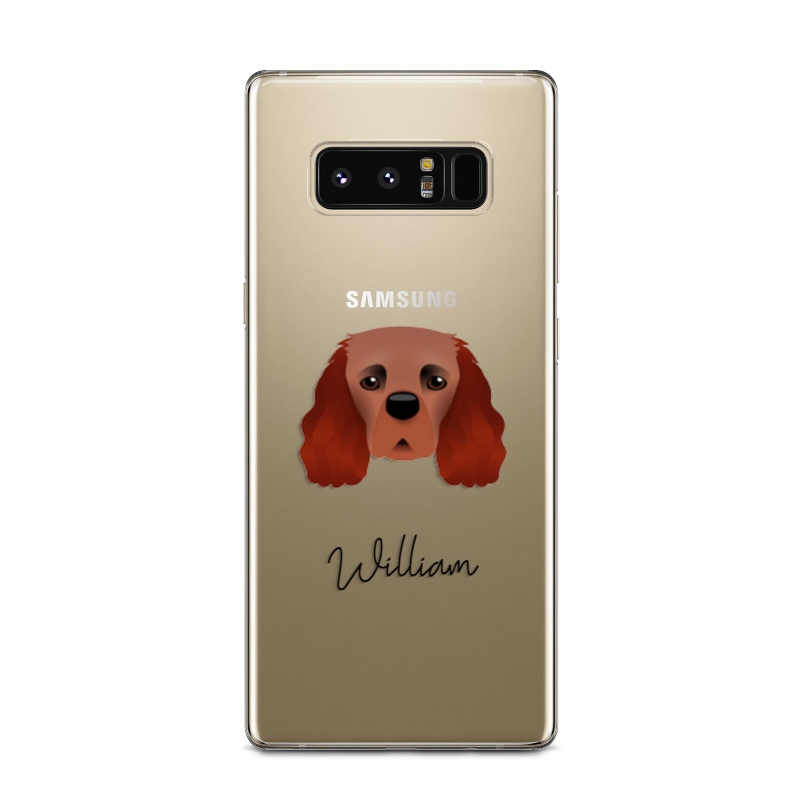 Cavalier King Charles Spaniel Personalised Samsung Galaxy Note 8 Case