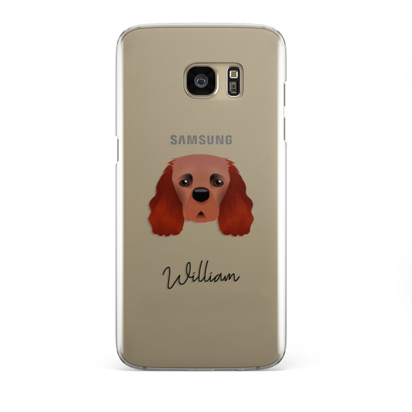 Cavalier King Charles Spaniel Personalised Samsung Galaxy S7 Edge Case