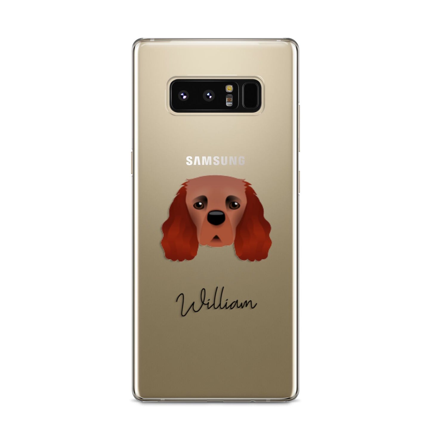 Cavalier King Charles Spaniel Personalised Samsung Galaxy S8 Case