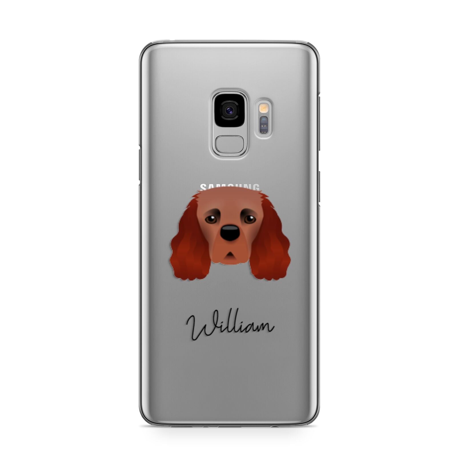 Cavalier King Charles Spaniel Personalised Samsung Galaxy S9 Case