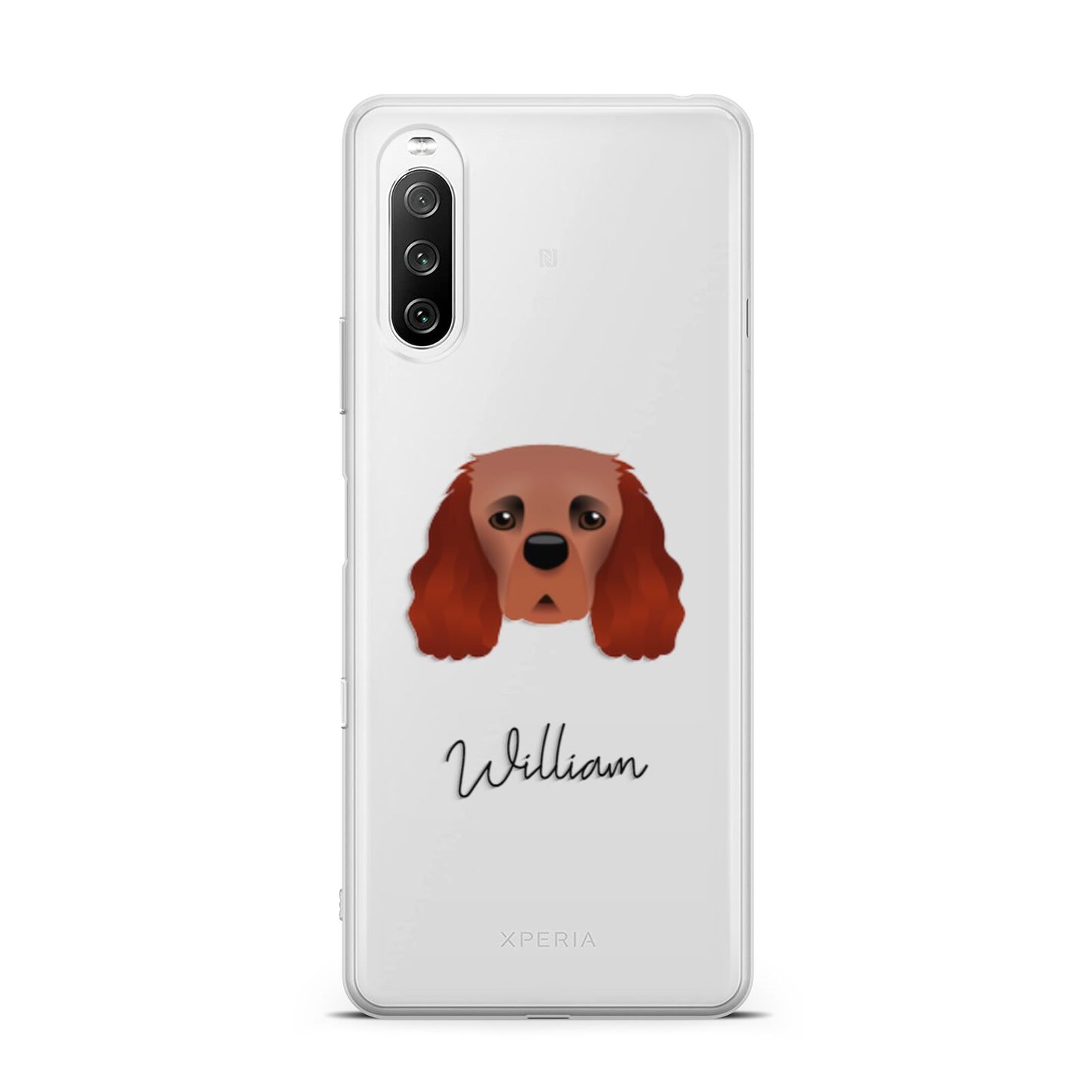 Cavalier King Charles Spaniel Personalised Sony Xperia 10 III Case