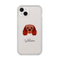 Cavalier King Charles Spaniel Personalised iPhone 14 Plus Clear Tough Case Starlight