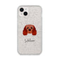 Cavalier King Charles Spaniel Personalised iPhone 14 Plus Glitter Tough Case Starlight