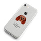 Cavalier King Charles Spaniel Personalised iPhone 8 Bumper Case on Silver iPhone Alternative Image