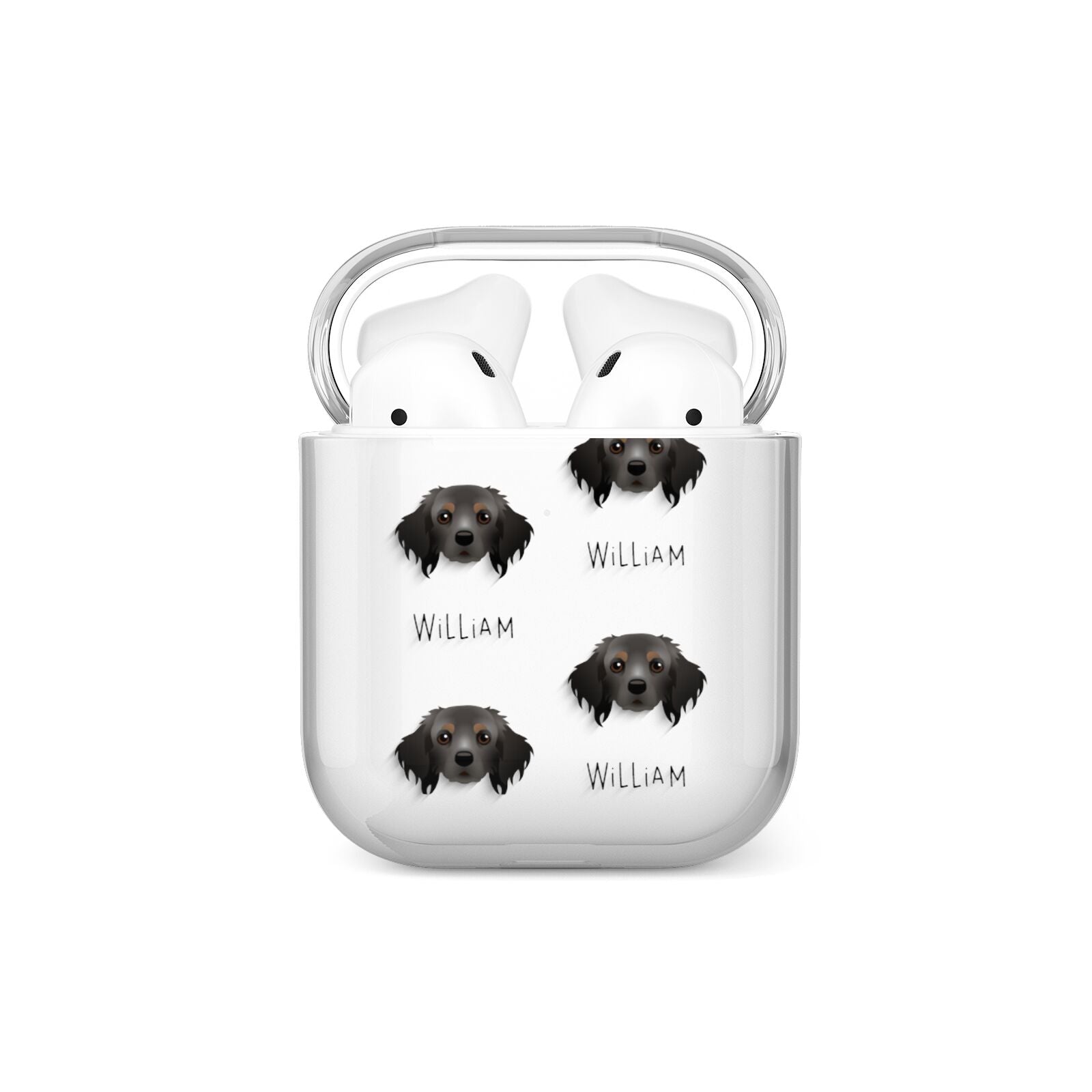 Cavapom Icon with Name AirPods Case