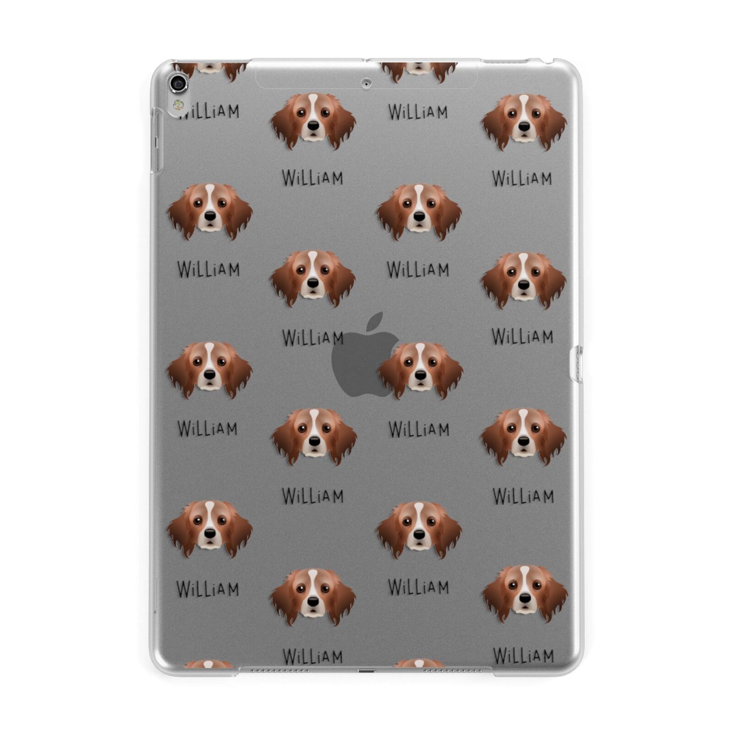 Cavapom Icon with Name Apple iPad Silver Case