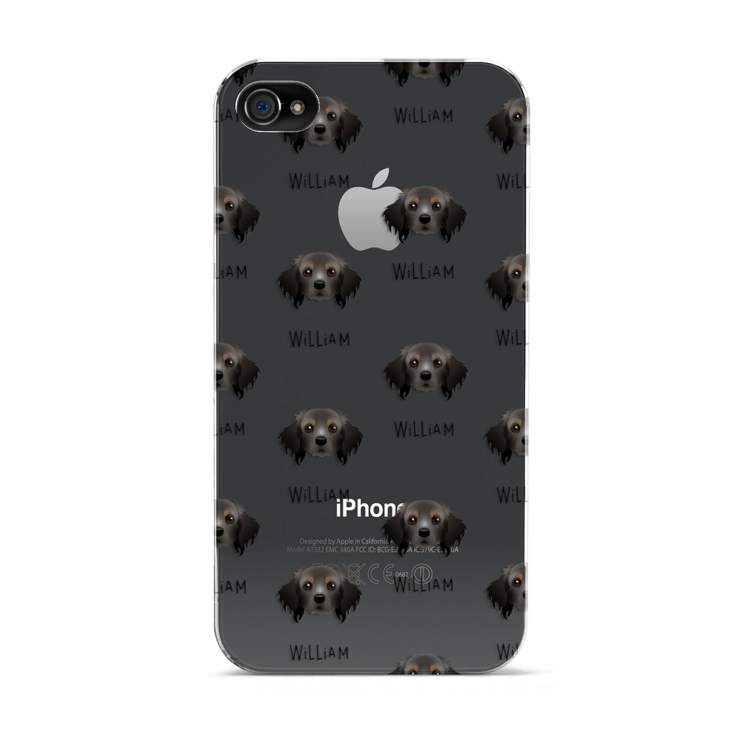 Cavapom Icon with Name Apple iPhone 4s Case