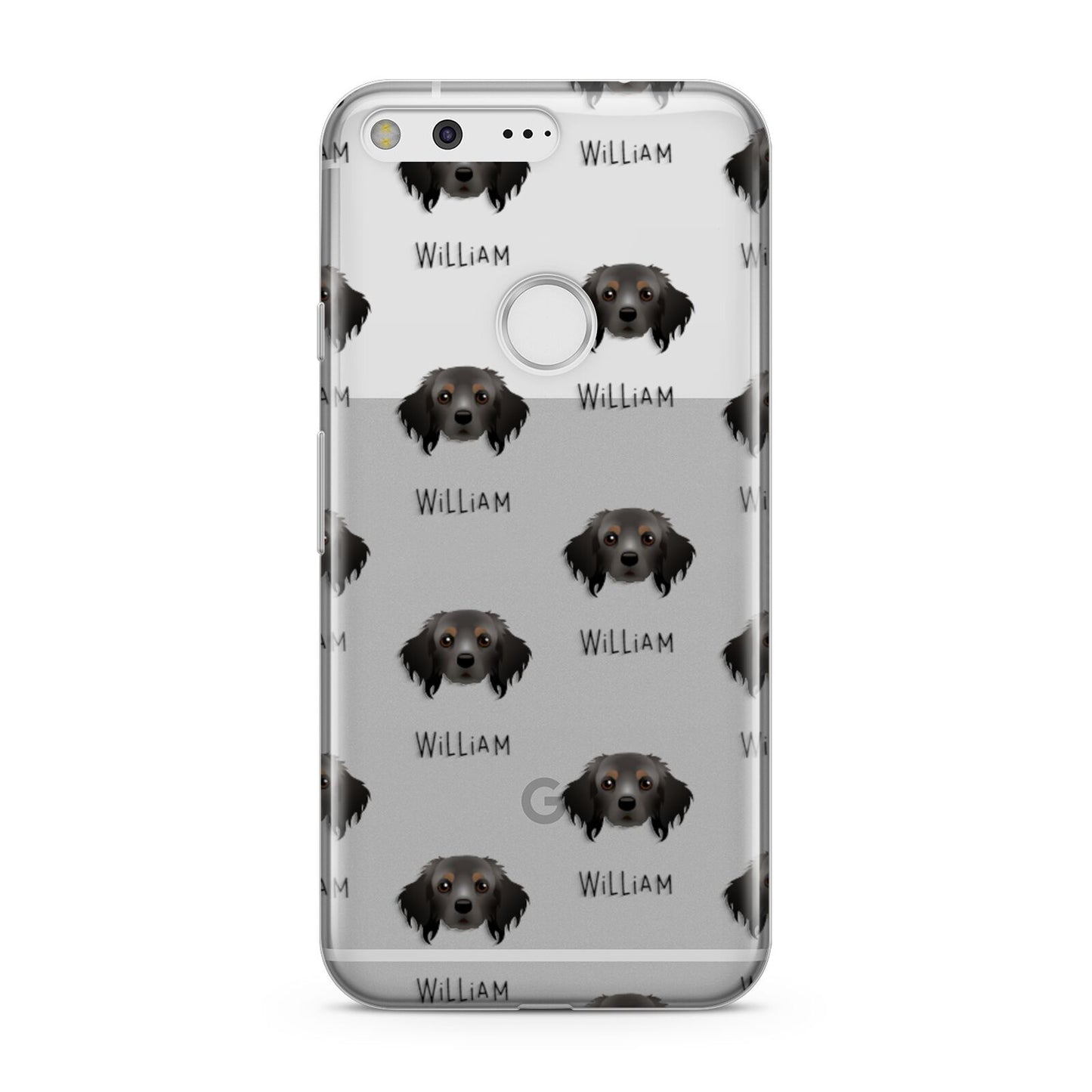 Cavapom Icon with Name Google Pixel Case