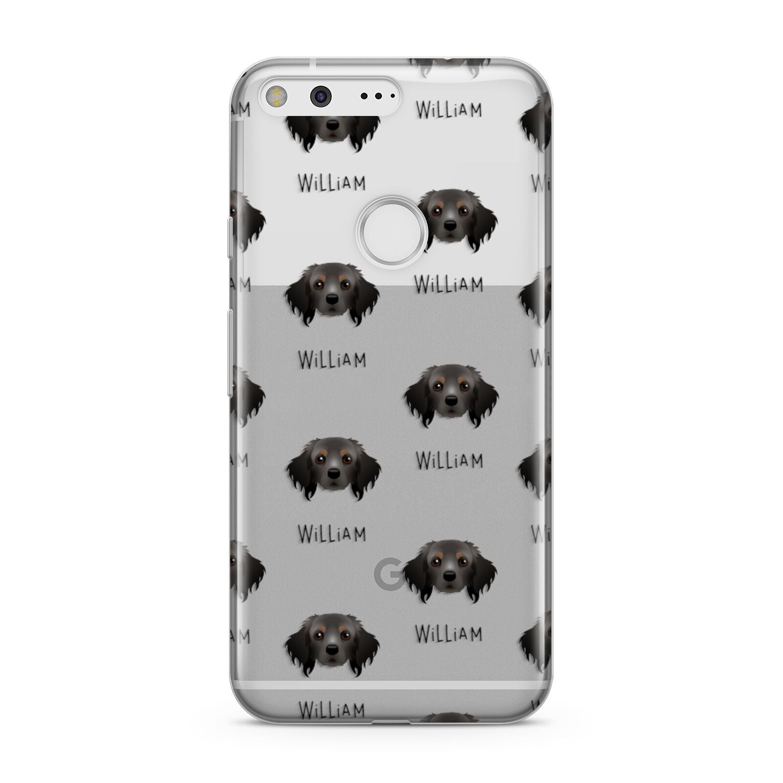 Cavapom Icon with Name Google Pixel Case