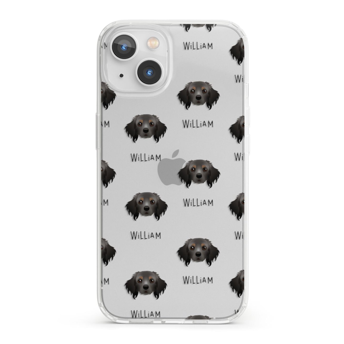 Cavapom Icon with Name iPhone 13 Clear Bumper Case