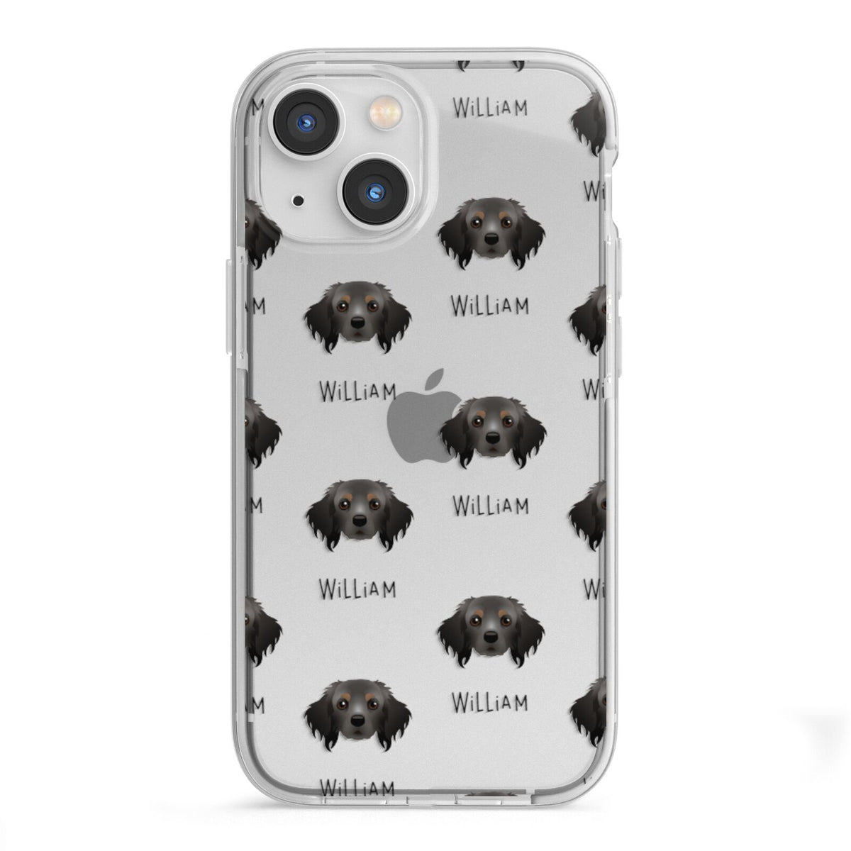Cavapom Icon with Name iPhone 13 Mini TPU Impact Case with White Edges