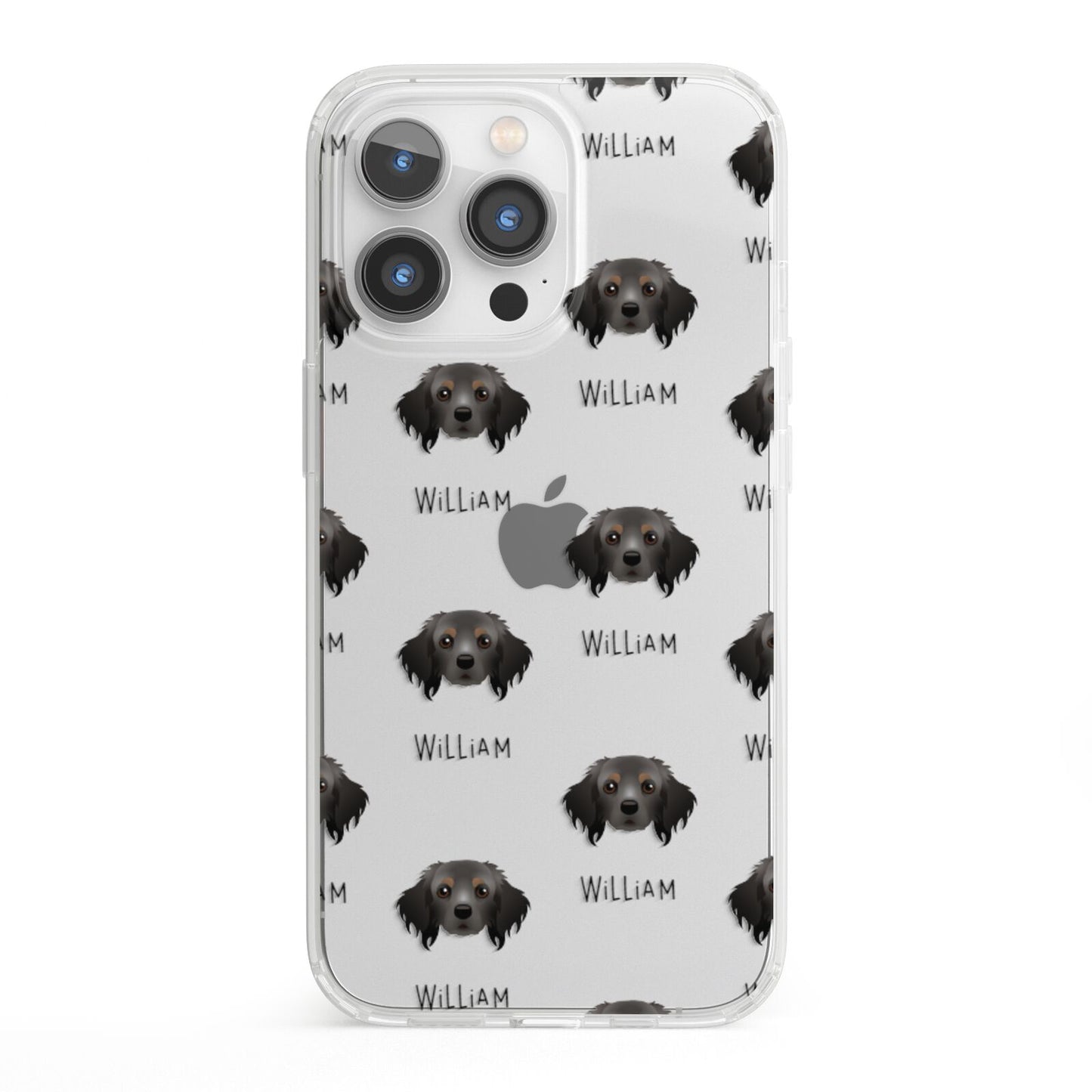 Cavapom Icon with Name iPhone 13 Pro Clear Bumper Case