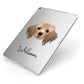 Cavapom Personalised Apple iPad Case on Silver iPad Side View