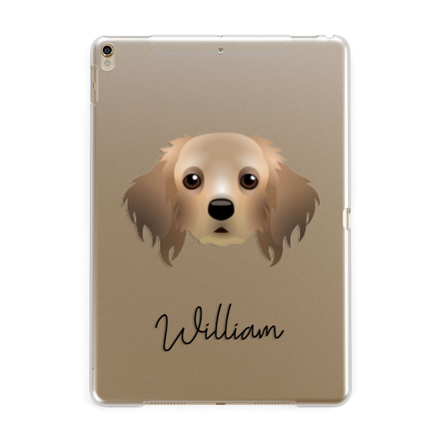Cavapom Personalised Apple iPad Gold Case