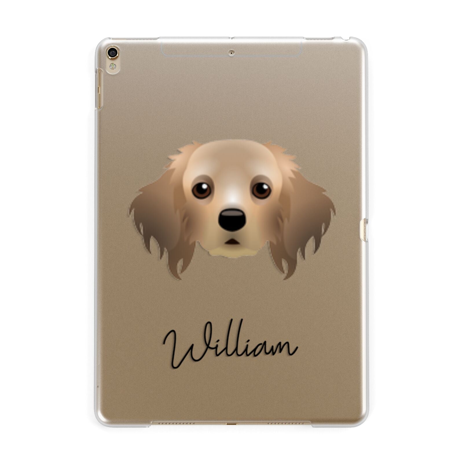 Cavapom Personalised Apple iPad Gold Case