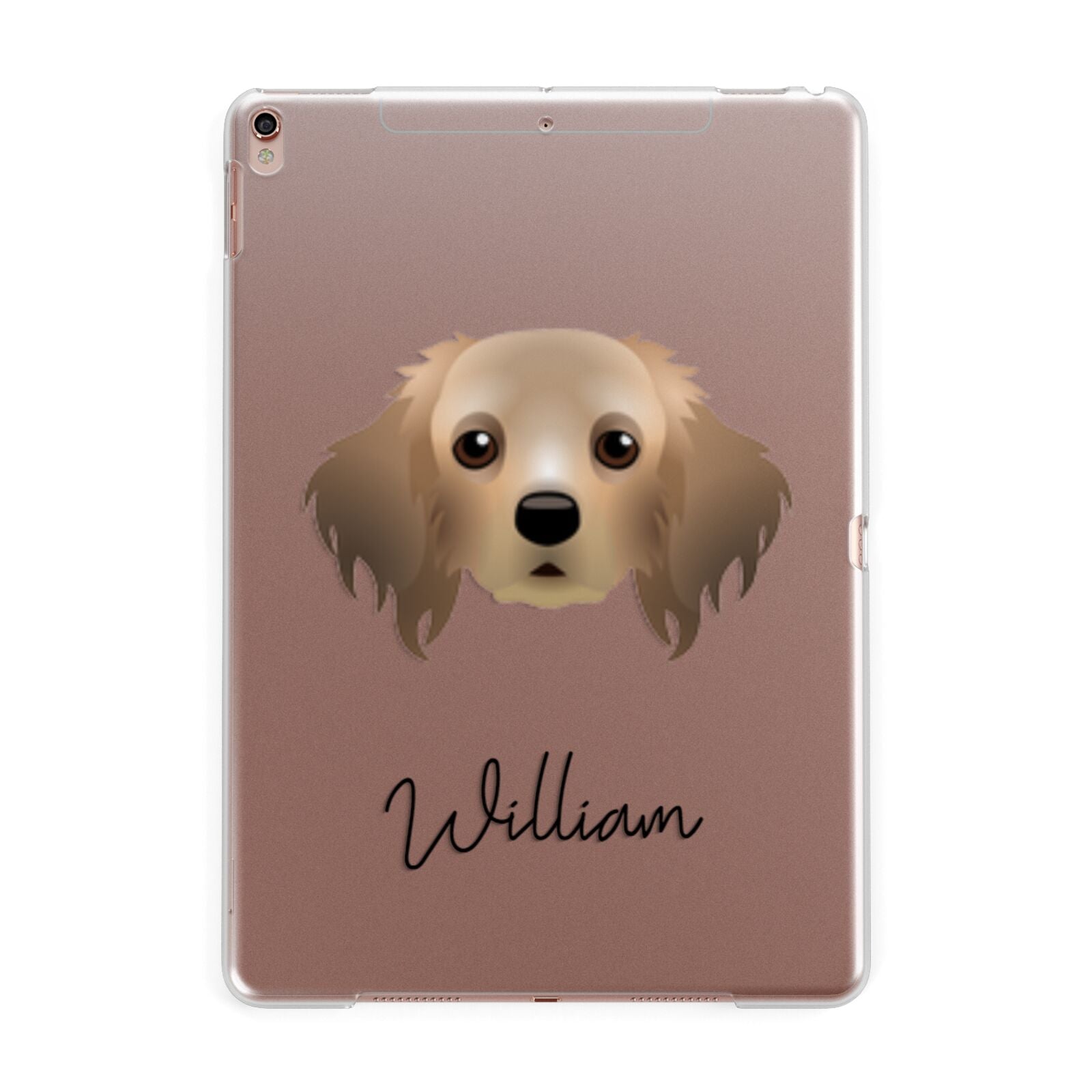 Cavapom Personalised Apple iPad Rose Gold Case