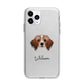 Cavapom Personalised Apple iPhone 11 Pro in Silver with Bumper Case