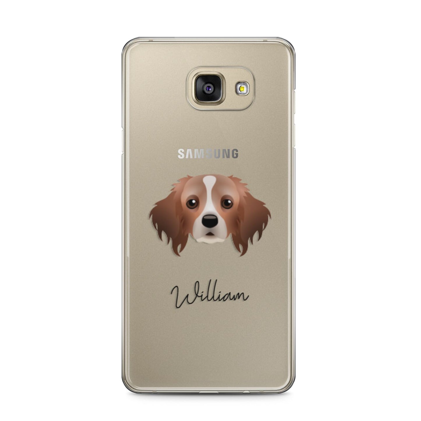 Cavapom Personalised Samsung Galaxy A5 2016 Case on gold phone