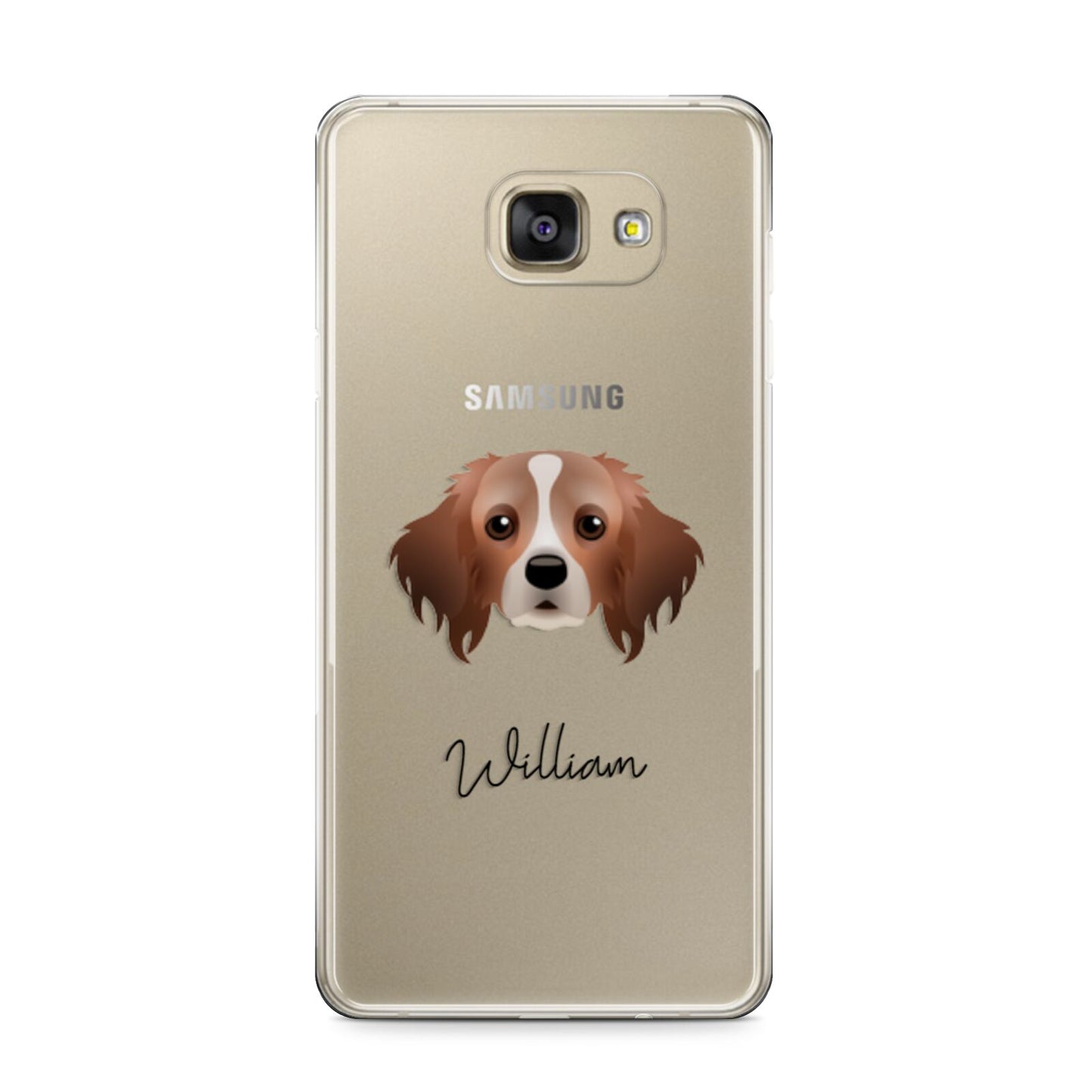 Cavapom Personalised Samsung Galaxy A9 2016 Case on gold phone