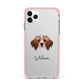 Cavapom Personalised iPhone 11 Pro Max Impact Pink Edge Case