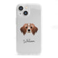 Cavapom Personalised iPhone 13 Mini Clear Bumper Case