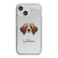 Cavapom Personalised iPhone 13 Mini TPU Impact Case with White Edges