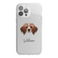 Cavapom Personalised iPhone 13 Pro Max TPU Impact Case with White Edges