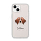 Cavapom Personalised iPhone 14 Clear Tough Case Starlight