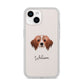 Cavapom Personalised iPhone 14 Clear Tough Case Starlight