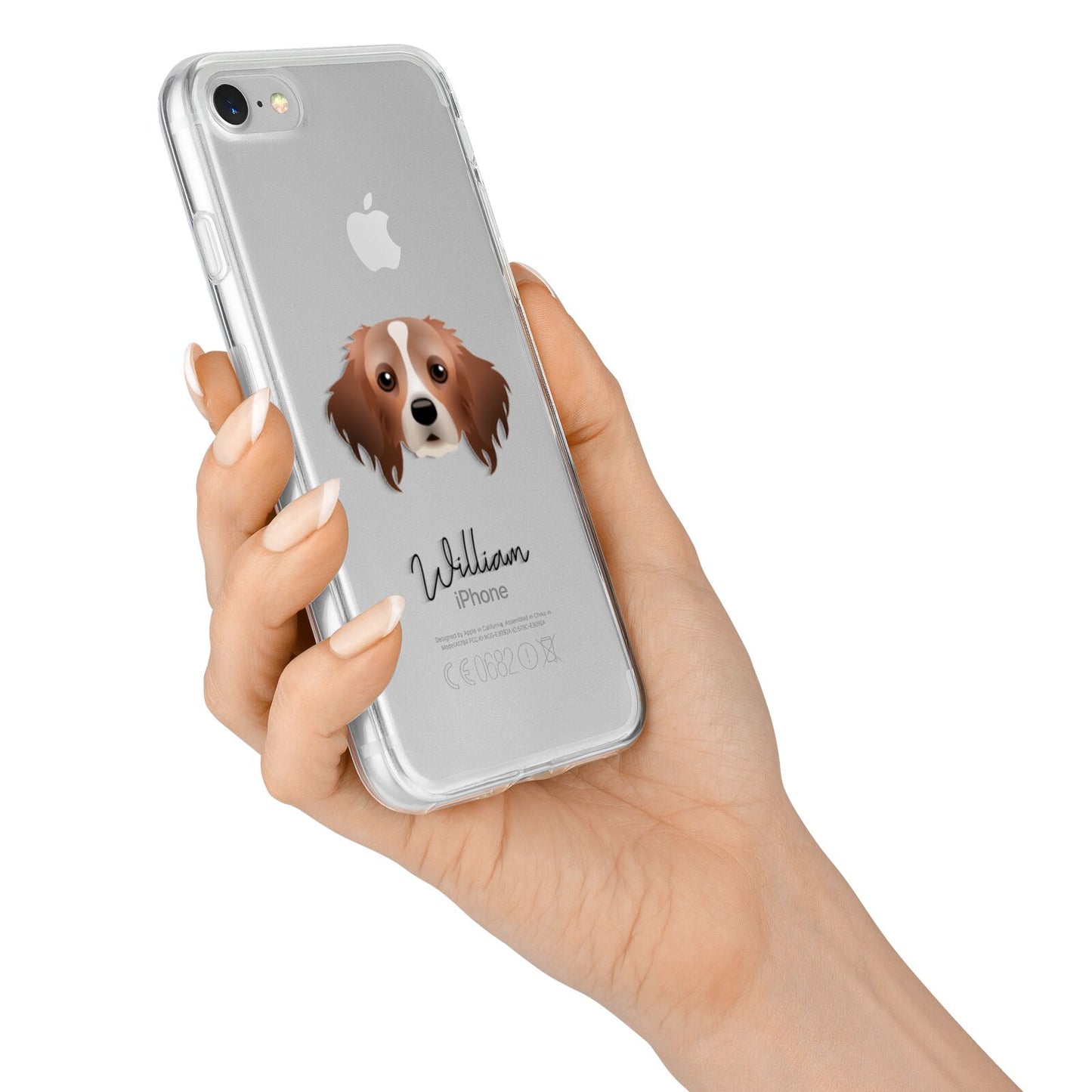 Cavapom Personalised iPhone 7 Bumper Case on Silver iPhone Alternative Image