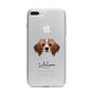 Cavapom Personalised iPhone 7 Plus Bumper Case on Silver iPhone