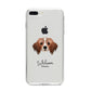 Cavapom Personalised iPhone 8 Plus Bumper Case on Silver iPhone