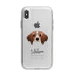 Cavapom Personalised iPhone X Bumper Case on Silver iPhone Alternative Image 1