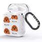 Cavapoo Icon with Name AirPods Glitter Case Side Image